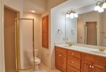 The master ensuite bath has a walk in shower and Jack and Jill sinks.